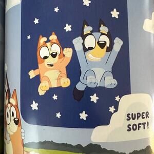 Bluey and bingo throw blanket